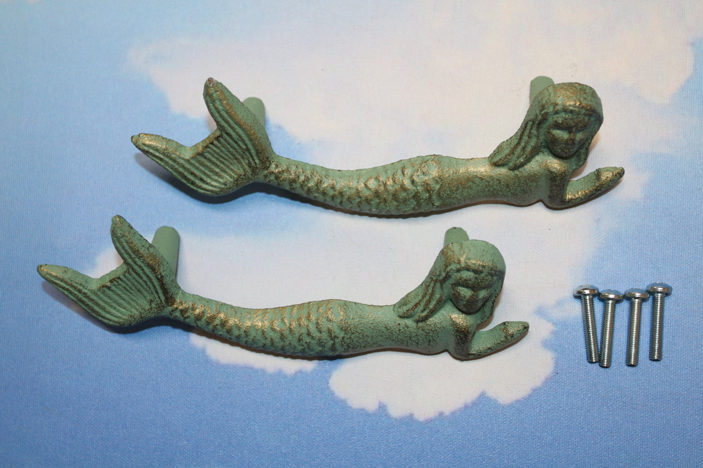 1-Mythical MERMAIDS,Beach Decor,Handles,Hardware,Dresser,Cabinets,Coastal Accents,Gifts,HW-54