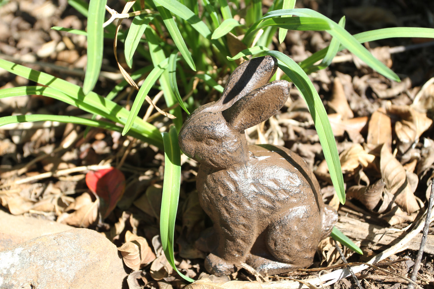 RABBITS, Garden Display, Easter Gift, Chocolate Brown Metal Bunnies, Sitting Rabbits For Easter Shelf Diplays N-37B