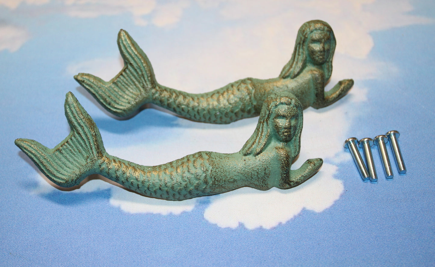 1-Mythical MERMAIDS,Beach Decor,Handles,Hardware,Dresser,Cabinets,Coastal Accents,Gifts,HW-54