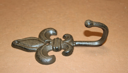 Fleur De Lis Collection,Wall Plaque And 4 Wall Hooks,Victorian Decor,Hanging Storage,F-11,27