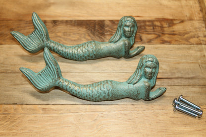 1-Mythical MERMAIDS,Beach Decor,Handles,Hardware,Dresser,Cabinets,Coastal Accents,Gifts,HW-54
