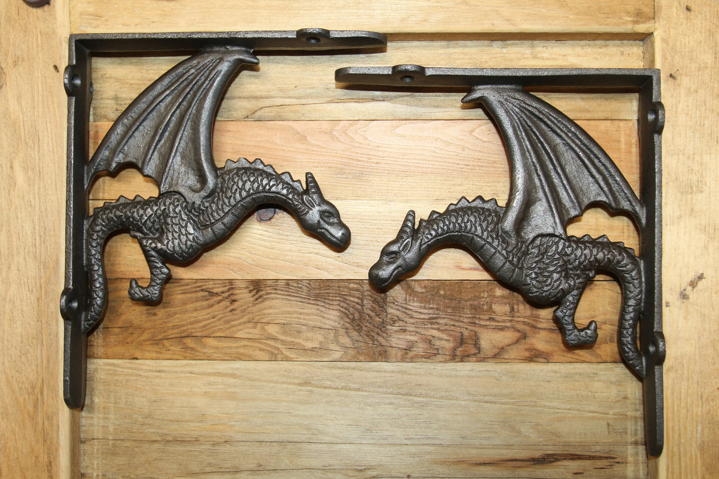 DRAGON SHELF BRACKETS, Corbel, Med Evil Decor, Large Shelf Support, Home Organizations,  B-02B