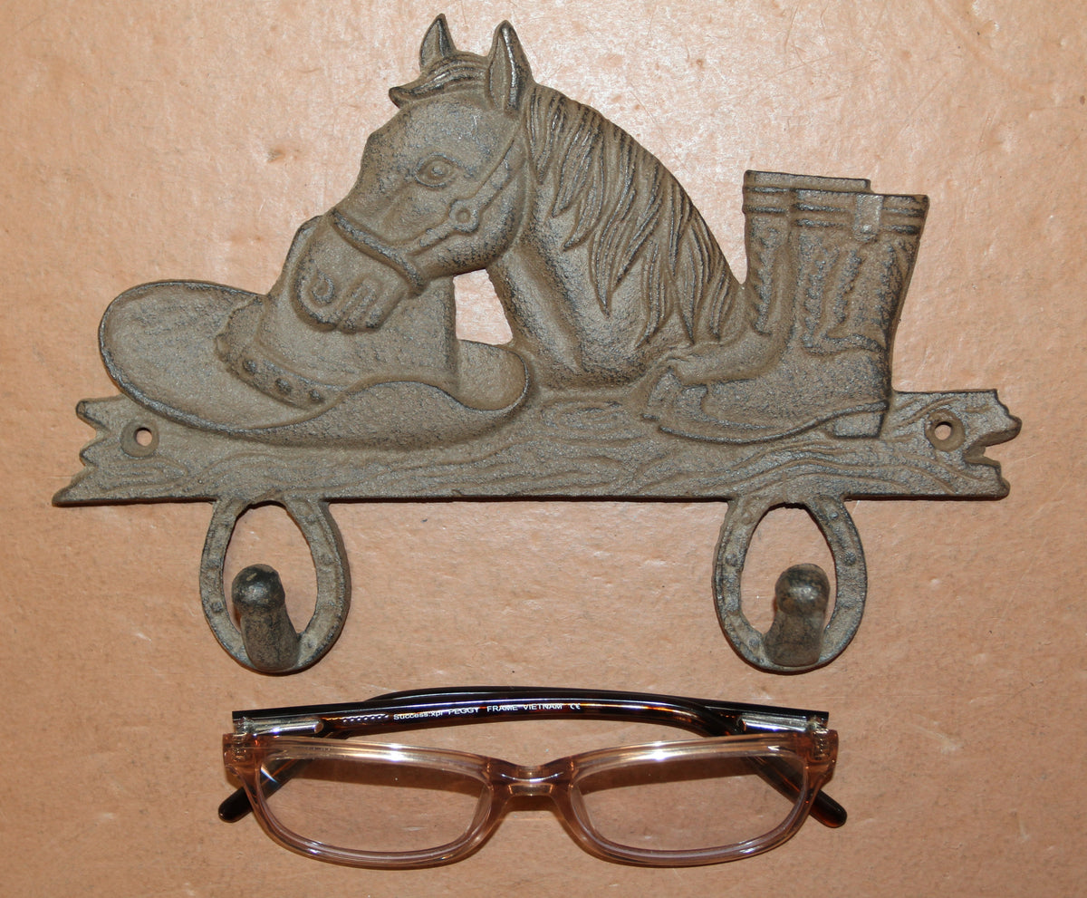 2 - Country Wall Hooks, Western Style Home Decor, Double Wall Hooks, Ranch Look, Gifts, W-7