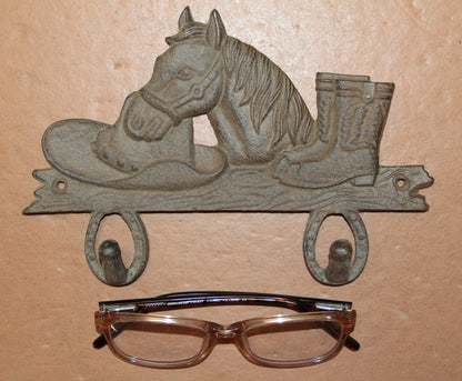 2 - Country Wall Hooks, Western Style Home Decor, Double Wall Hooks, Ranch Look, Gifts, W-7