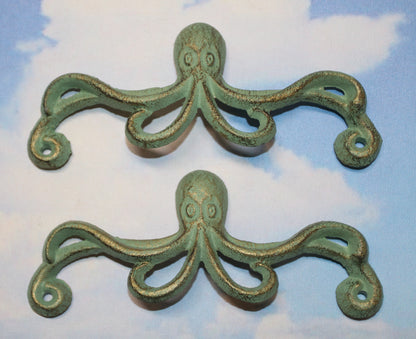 2-OCTOPUS Dresser Hardware,Drawer Pulls,Door Handles,Coastal Home Decor,Gifts,HW-53