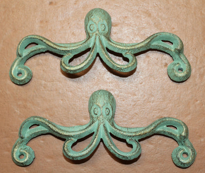2-OCTOPUS Dresser Hardware,Drawer Pulls,Door Handles,Coastal Home Decor,Gifts,HW-53