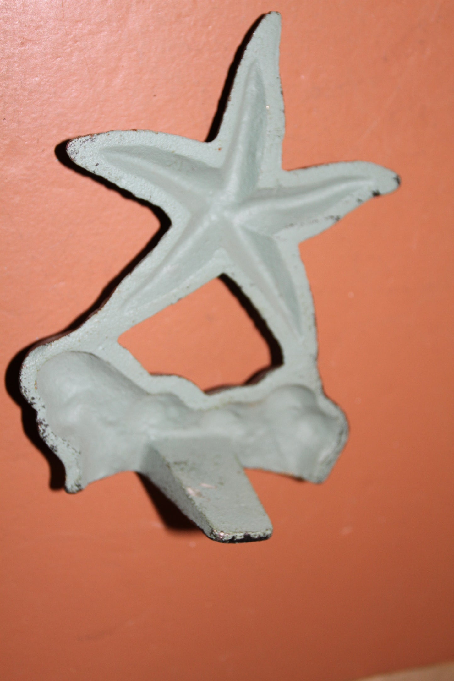 Starfish Bookends, Nautical Decor, Coastal Decor, Starfish Decor, Home Office Shelf Decor, Free Ship BL-64