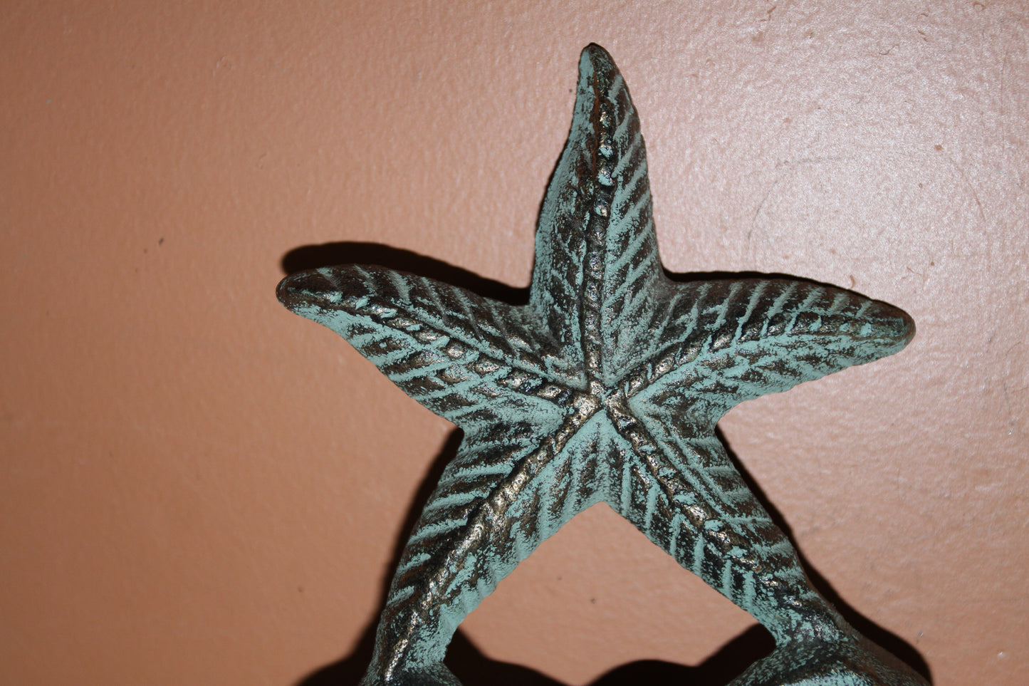 Starfish Bookends, Nautical Decor, Coastal Decor, Starfish Decor, Home Office Shelf Decor, Free Ship BL-64