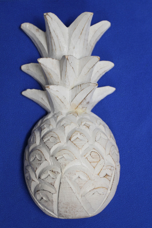 1 WALL HANGING,Half Cut Wood Pineapple,Bath Decor Kitchen Wall Decor,All Occasion Gifts,- T-