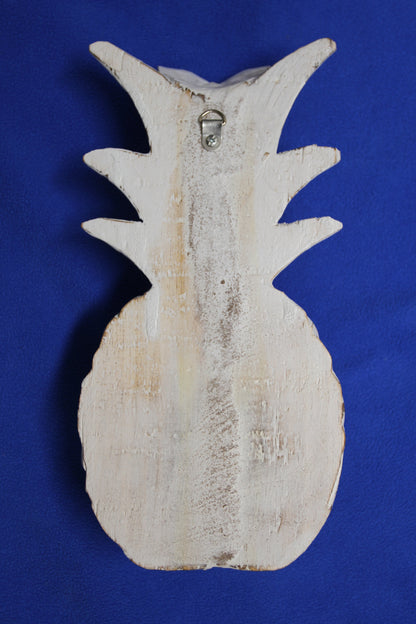 1 WALL HANGING,Half Cut Wood Pineapple,Bath Decor Kitchen Wall Decor,All Occasion Gifts,- T-
