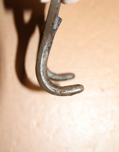 2-HORSESHOE Double Wall Hooks,Equestrian Decor,Country Kitchen Accents,Farm Look, Gifts,W-9