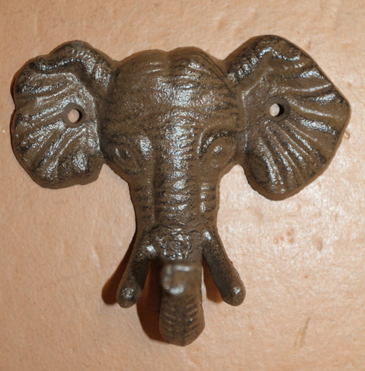 1-Elephant Wall Hooks,Nature Themed,Jungle Style,Country Decor,Hanging Storage,H-40