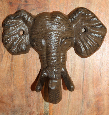 1-Elephant Wall Hooks,Nature Themed,Jungle Style,Country Decor,Hanging Storage,H-40