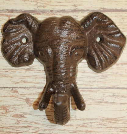 1-Elephant Wall Hooks,Nature Themed,Jungle Style,Country Decor,Hanging Storage,H-40