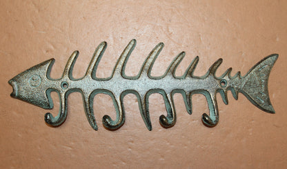 1 Large Hangry Fish Wall Hook, Fishing Decor,Country Style,Nature Theme,Gifts,BL-48