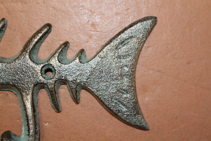 1 Large Hangry Fish Wall Hook, Fishing Decor,Country Style,Nature Theme,Gifts,BL-48