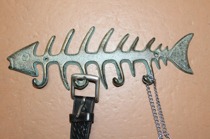 1 Large Hangry Fish Wall Hook, Fishing Decor,Country Style,Nature Theme,Gifts,BL-48