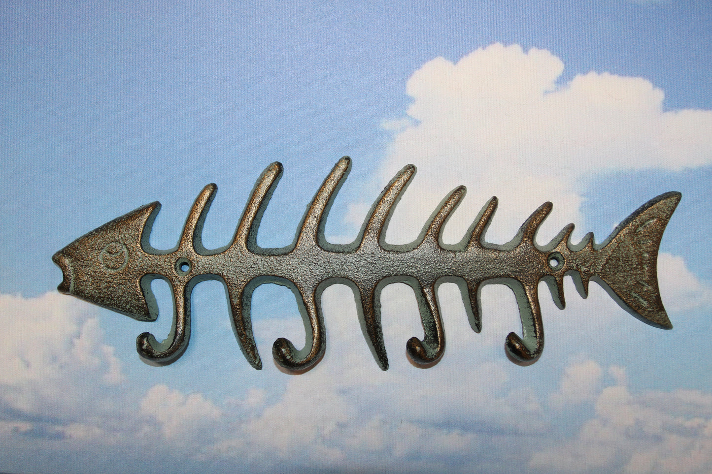 1 Large Hangry Fish Wall Hook, Fishing Decor,Country Style,Nature Theme,Gifts,BL-48