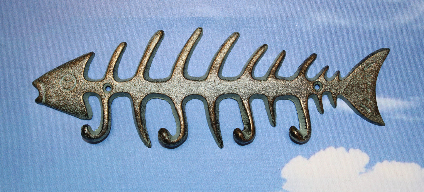 1 Large Hangry Fish Wall Hook, Fishing Decor,Country Style,Nature Theme,Gifts,BL-48