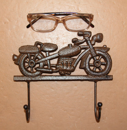1-MOTORCYCLE,Large Double Wall Hook,Biker Theme,Shop Accents,Memorabilia,Gifts,H-41