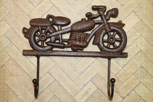 1-MOTORCYCLE,Large Double Wall Hook,Biker Theme,Shop Accents,Memorabilia,Gifts,H-41