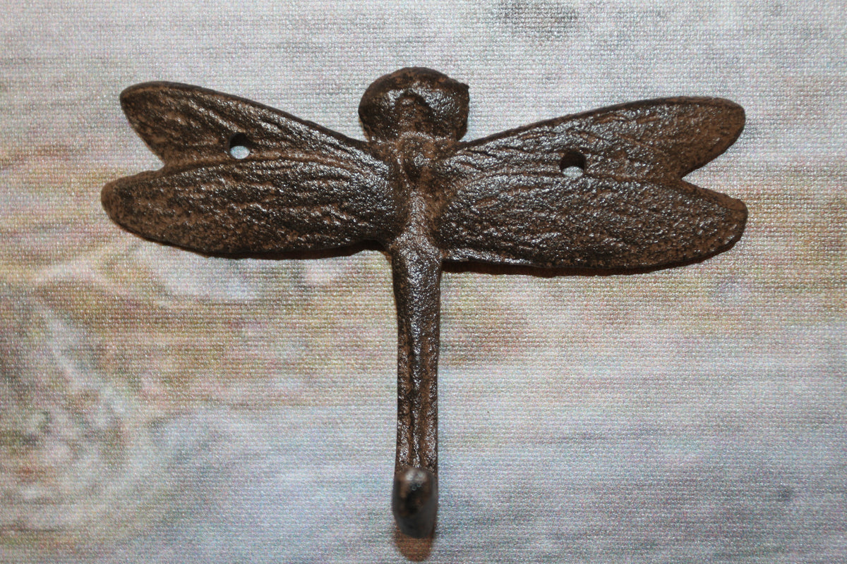 2-Medium DRAGONFLY Wall Hooks,Country Decor,Kitchen And Bath Accents,Gifts,H-120B