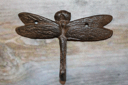 2-Medium DRAGONFLY Wall Hooks,Country Decor,Kitchen And Bath Accents,Gifts,H-120B