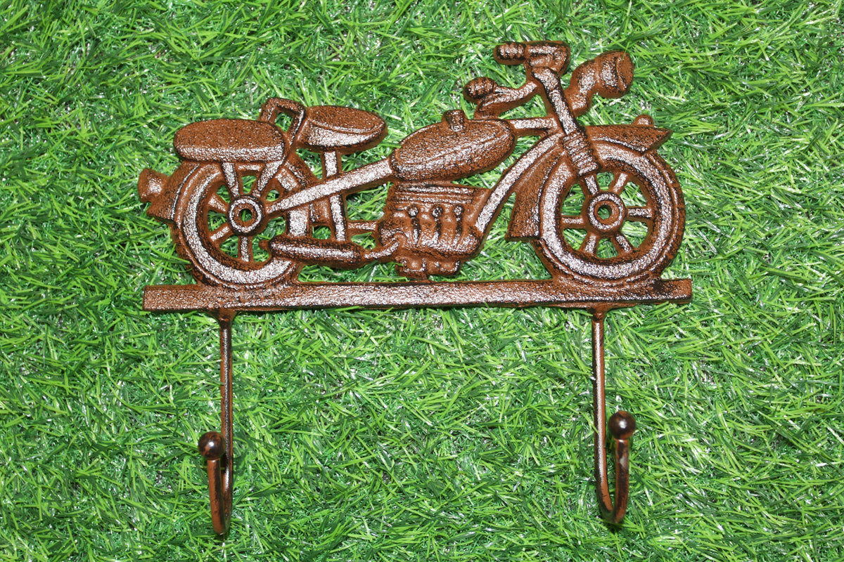 1-MOTORCYCLE,Large Double Wall Hook,Biker Theme,Shop Accents,Memorabilia,Gifts,H-41