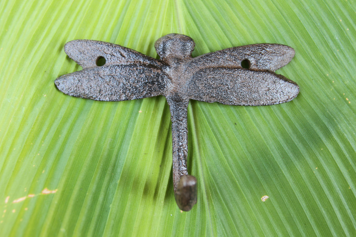 2-Medium DRAGONFLY Wall Hooks,Country Decor,Kitchen And Bath Accents,Gifts,H-120B