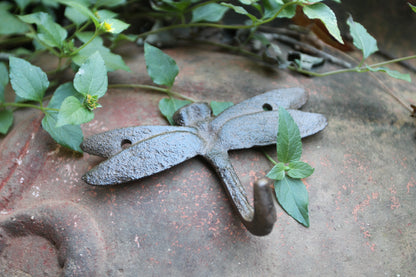 2-Medium DRAGONFLY Wall Hooks,Country Decor,Kitchen And Bath Accents,Gifts,H-120B
