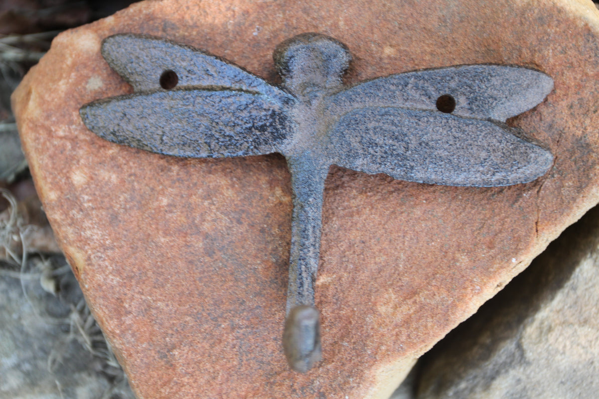 2-Medium DRAGONFLY Wall Hooks,Country Decor,Kitchen And Bath Accents,Gifts,H-120B