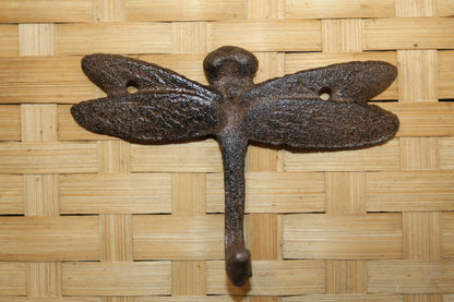 2-Medium DRAGONFLY Wall Hooks,Country Decor,Kitchen And Bath Accents,Gifts,H-120B