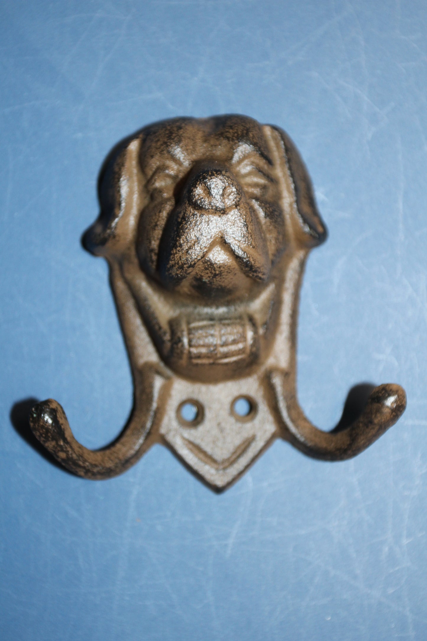 1-Large St Bernard Double Wall Hooks,Country Decor,Hanging Storage,All Occasion Gifts,W-63