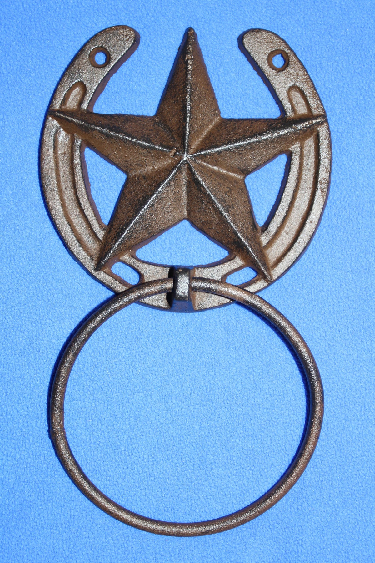 1-WESTERN STAR Towel Ring,Bathroom Decor,Kitchen Towel Holder,Country Accents,