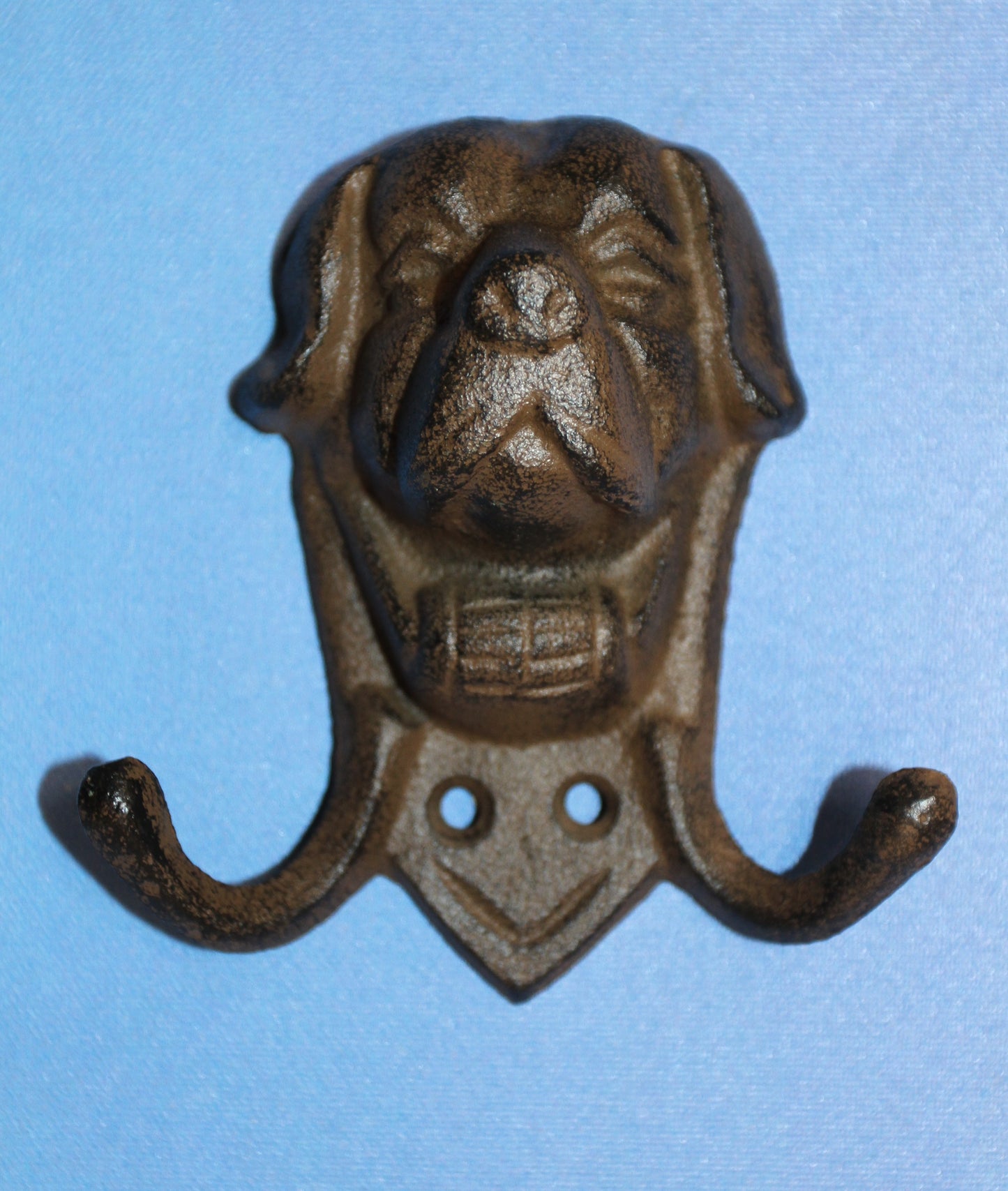 1-Large St Bernard Double Wall Hooks,Country Decor,Hanging Storage,All Occasion Gifts,W-63