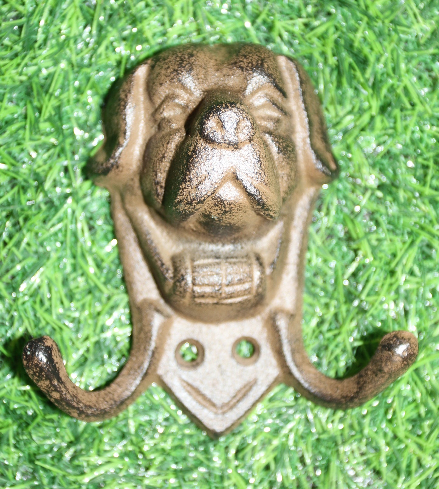 1-Large St Bernard Double Wall Hooks,Country Decor,Hanging Storage,All Occasion Gifts,W-63