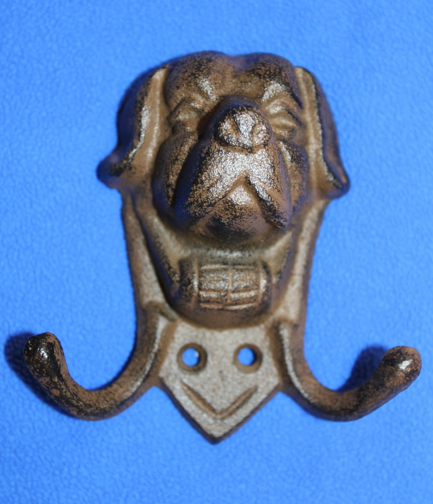 1-Large St Bernard Double Wall Hooks,Country Decor,Hanging Storage,All Occasion Gifts,W-63