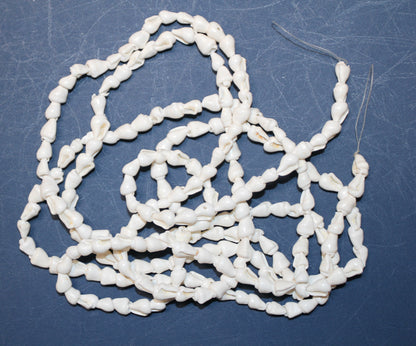 1 - Natural NASSA Seashell Garland, Tan and Cream, Matte Finish, 6 ft, for Shell Crafts and Home Decor, HG-05