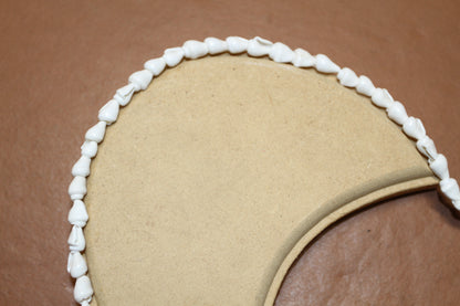 1 - Natural NASSA Seashell Garland, Tan and Cream, Matte Finish, 6 ft, for Shell Crafts and Home Decor, HG-05