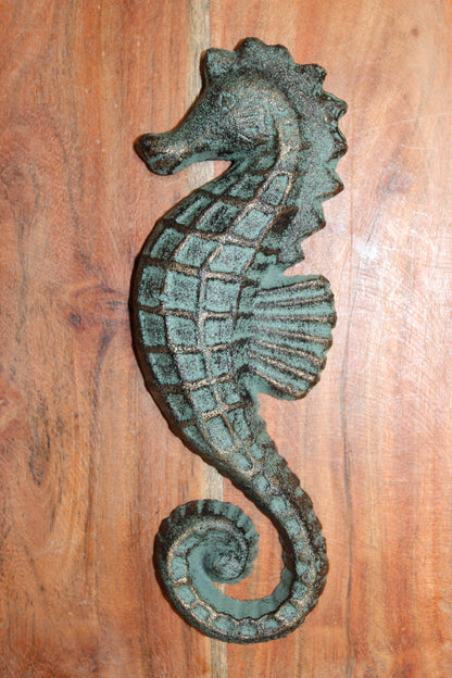 1-SEAHORSE WALL PLAQUE,Sea Life Wall Hanging,Beach House Accents,Bath Decor,Gifts,BL-77