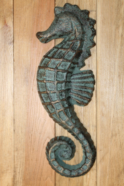 1-SEAHORSE WALL PLAQUE,Sea Life Wall Hanging,Beach House Accents,Bath Decor,Gifts,BL-77