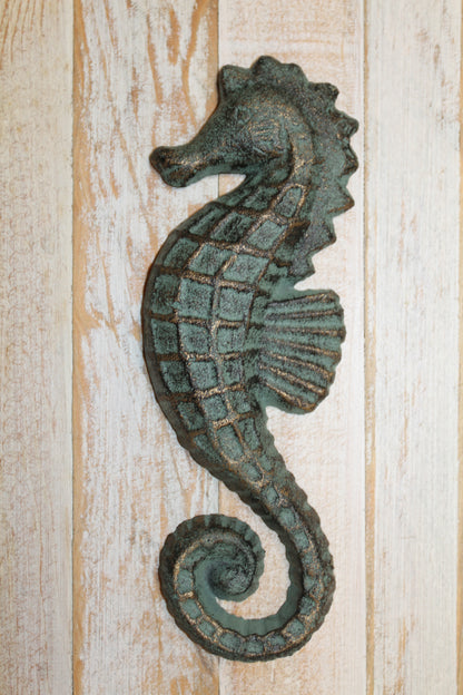 1-SEAHORSE WALL PLAQUE,Sea Life Wall Hanging,Beach House Accents,Bath Decor,Gifts,BL-77