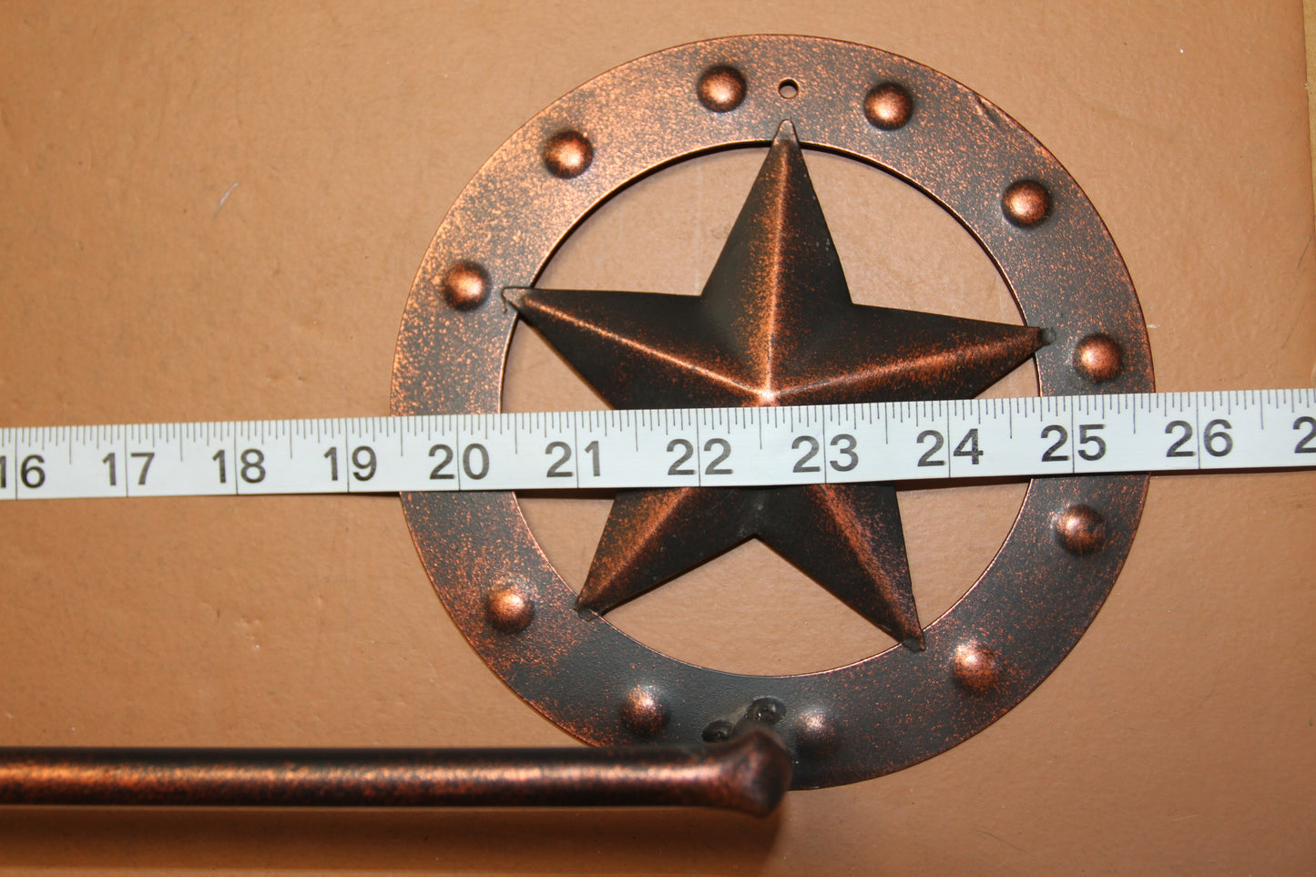 3pc WESTERN STAR Bahroom Accessory Set,Towel Bar, Towel Ring,Toilet Paper Holder, Star Accents,Country Decor,SW-CLS