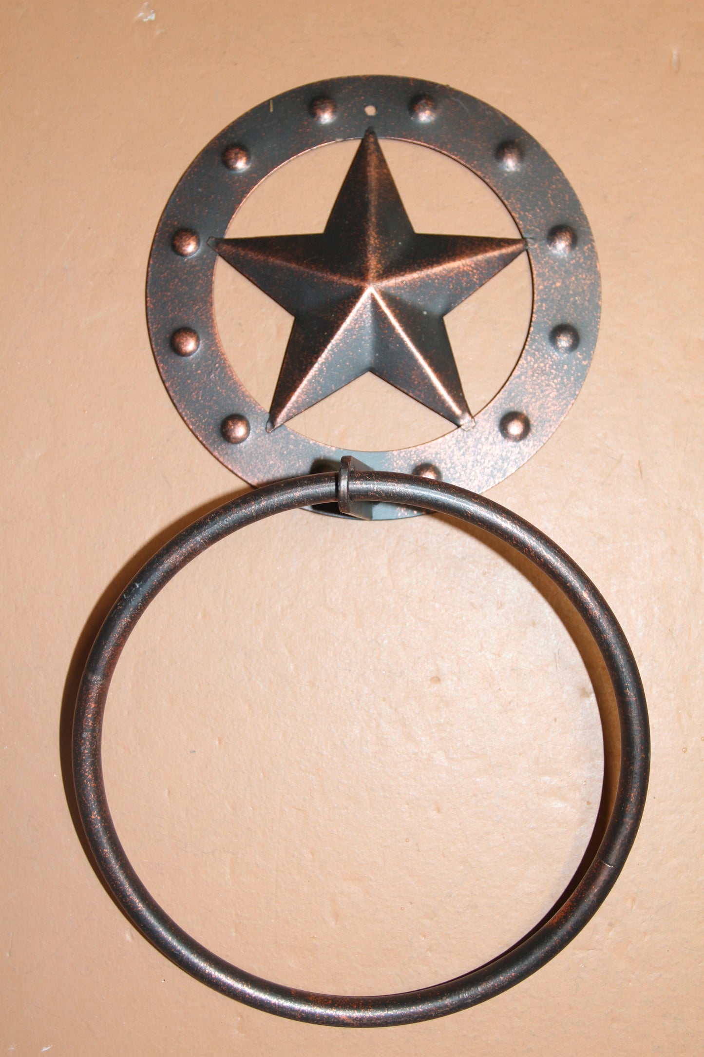 3pc WESTERN STAR Bahroom Accessory Set,Towel Bar, Towel Ring,Toilet Paper Holder, Star Accents,Country Decor,SW-CLS