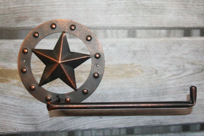 3pc WESTERN STAR Bahroom Accessory Set,Towel Bar, Towel Ring,Toilet Paper Holder, Star Accents,Country Decor,SW-CLS