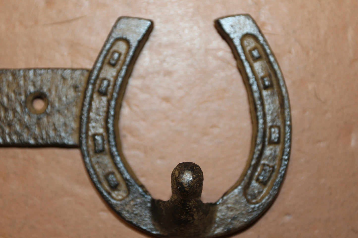 1-Double Wall Hook,HORSE SHOE,Western Bar,Farm,Ranch,Country Decor,Gifts, W-57