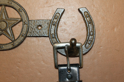 1-Double Wall Hook,HORSE SHOE,Western Bar,Farm,Ranch,Country Decor,Gifts, W-57