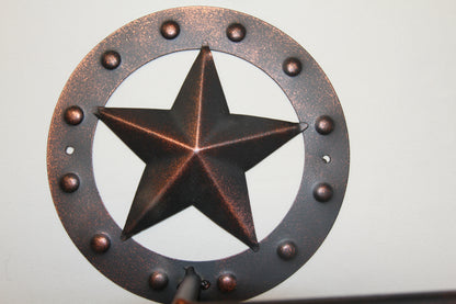 3pc WESTERN STAR Bahroom Accessory Set,Towel Bar, Towel Ring,Toilet Paper Holder, Star Accents,Country Decor,SW-CLS