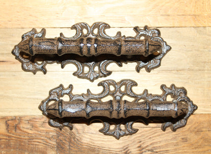 1 - LARGE DECORATIVE HANDLE,Dresser Hardware,Closet Pulls,Furniture Refurbish Supply,HW-06