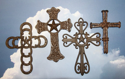 4pc CORPUS CHRISTI Cross Collection,Western Decor,All Occasion Gifts,Collectibles,Church Wall Dispay